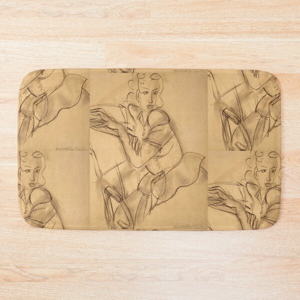 Item preview, Portrait De La Princesse Galitzine by Henri Matisse: Expressive Line Drawing designed and sold by artofuniverse.