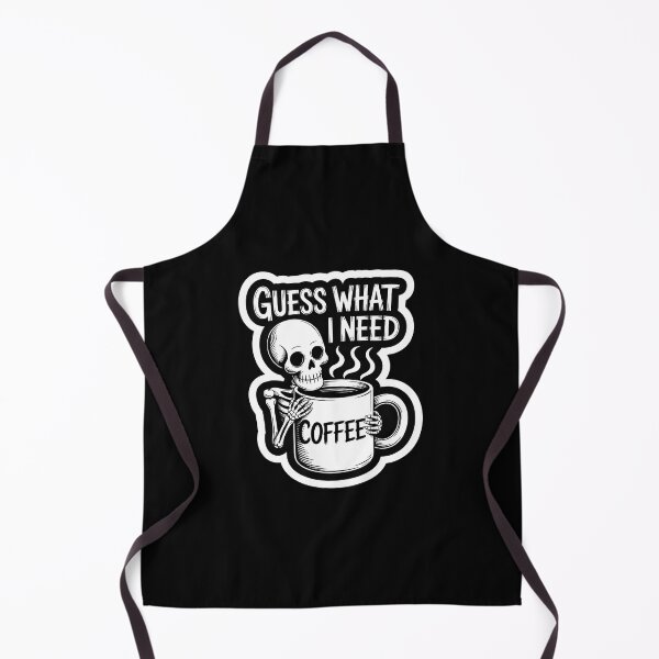 Item preview, Guess What I Need Funny Skeleton Coffee Addict designed and sold by Vintage Shapes.