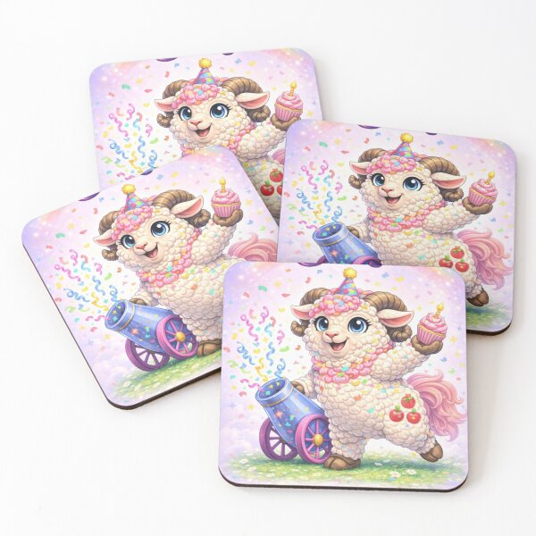 Item preview, Pinkie Baa - Confetti Cannon Cutie (My Little Sheep Parody) designed and sold by Thpoar.