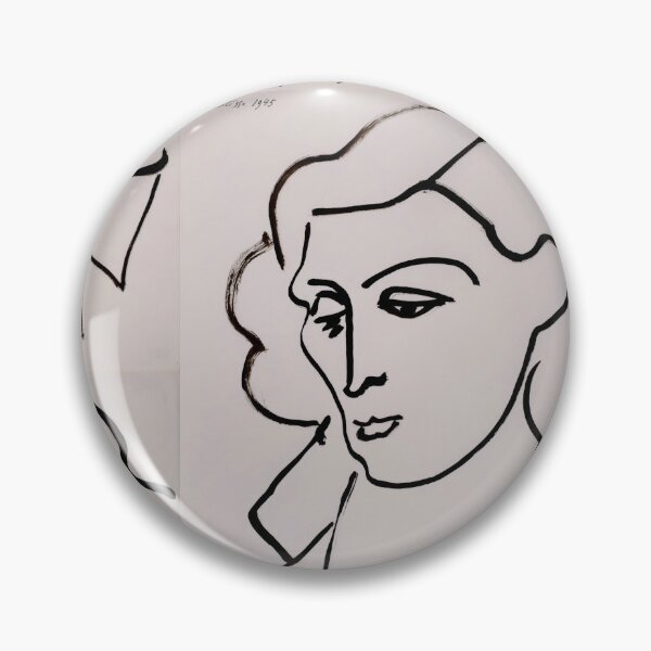 Item preview, Portrait De Lydia by Henri Matisse: Minimalist Line Art Portrait Poster designed and sold by artofuniverse.