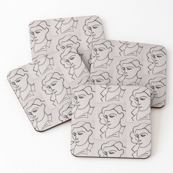 Item preview, Portrait De Lydia by Henri Matisse: Minimalist Line Art Portrait Poster designed and sold by artofuniverse.