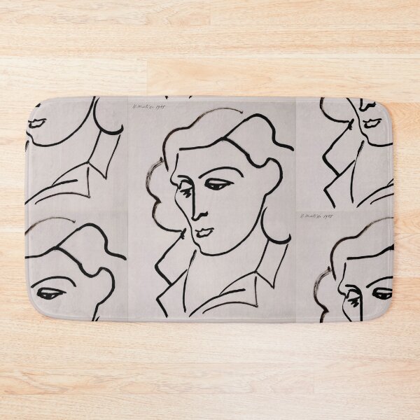 Item preview, Portrait De Lydia by Henri Matisse: Minimalist Line Art Portrait Poster designed and sold by artofuniverse.