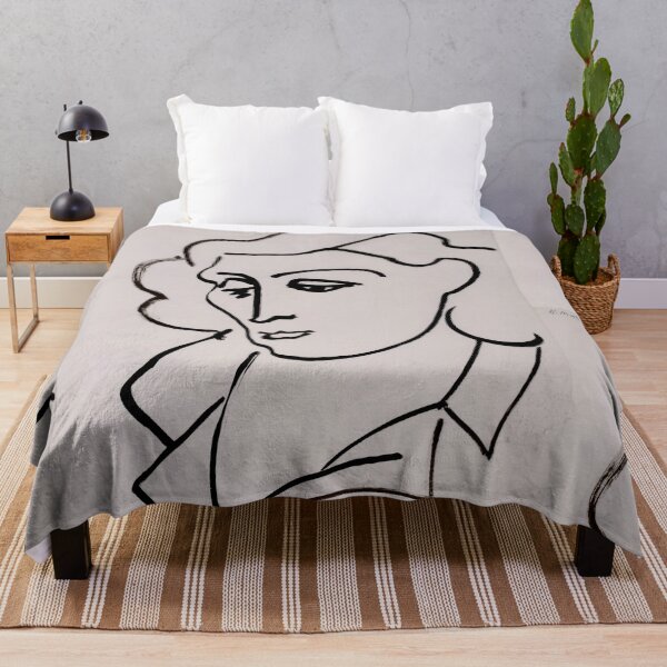 Item preview, Portrait De Lydia by Henri Matisse: Minimalist Line Art Portrait Poster designed and sold by artofuniverse.