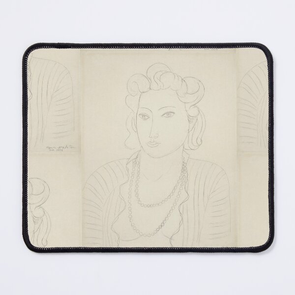 Item preview, Portrait De Micheline by Henri Matisse: Minimalist Fauvist Line Art Poster designed and sold by artofuniverse.
