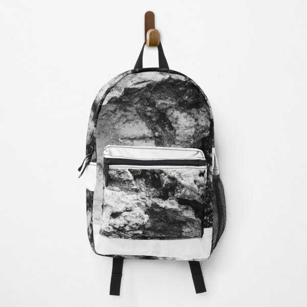 Item preview, Rugged Rock Texture in Monochrome Showing Rough Geological Erosion and Natural Form designed and sold by Nmallia.