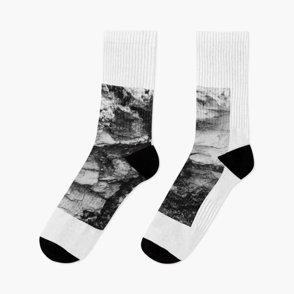 Item preview, Rugged Rock Texture in Monochrome Showing Rough Geological Erosion and Natural Form designed and sold by Nmallia.
