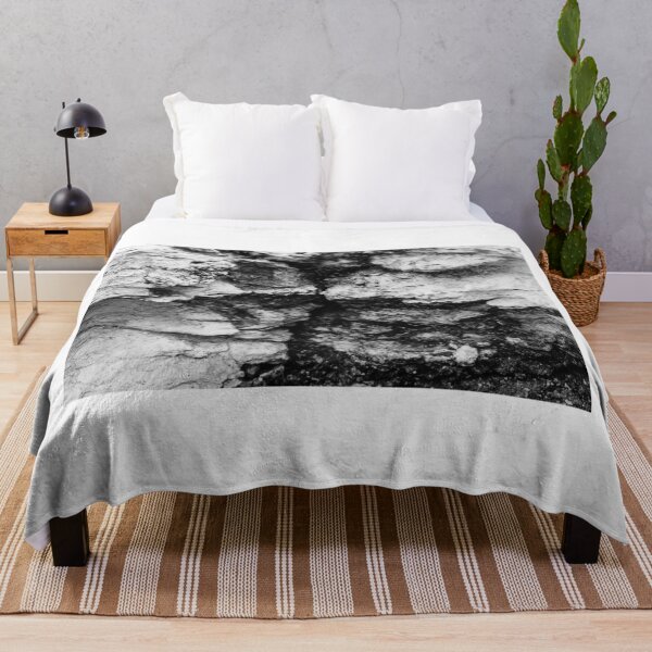 Item preview, Rugged Rock Texture in Monochrome Showing Rough Geological Erosion and Natural Form designed and sold by Nmallia.