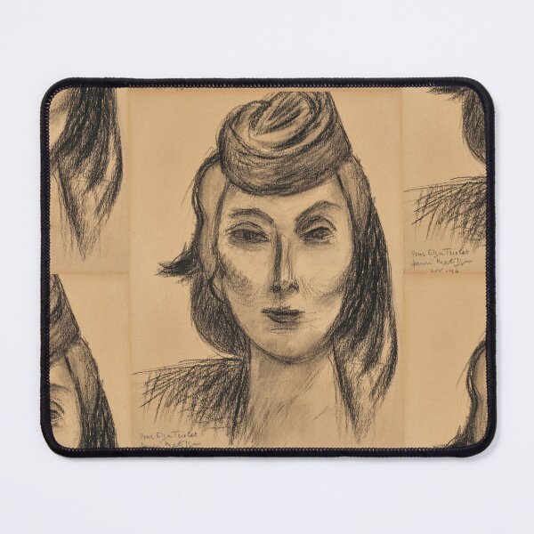 Item preview, Portrait Delsa Triolet by Henri Matisse: Expressive Fauvist Line Drawing designed and sold by artofuniverse.