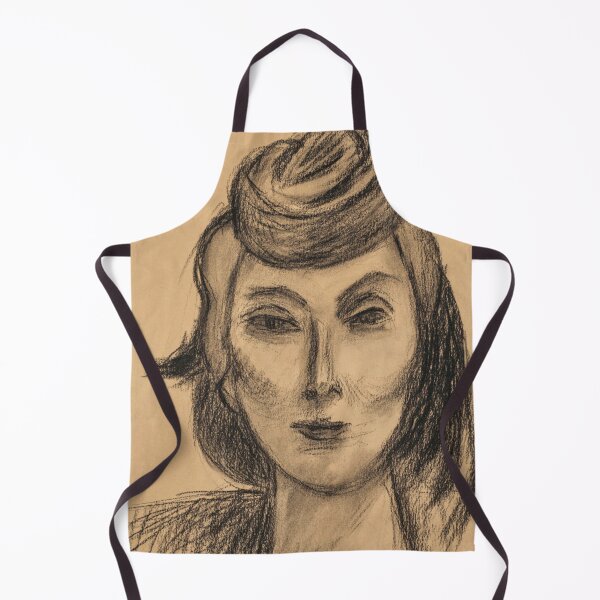 Item preview, Portrait Delsa Triolet by Henri Matisse: Expressive Fauvist Line Drawing designed and sold by artofuniverse.