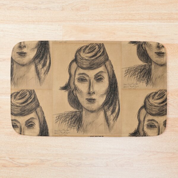 Item preview, Portrait Delsa Triolet by Henri Matisse: Expressive Fauvist Line Drawing designed and sold by artofuniverse.