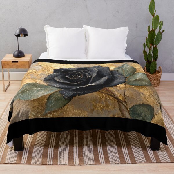 Item preview, Elegant Black Rose Abstract Luxury Gold and Black Floral designed and sold by daila70.