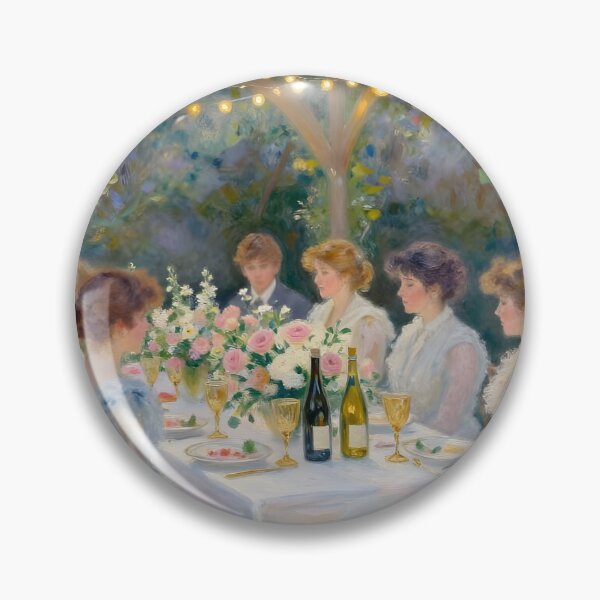 Item preview, A dreamy impressionist painting of a ladies' soiree designed and sold by Ponted.