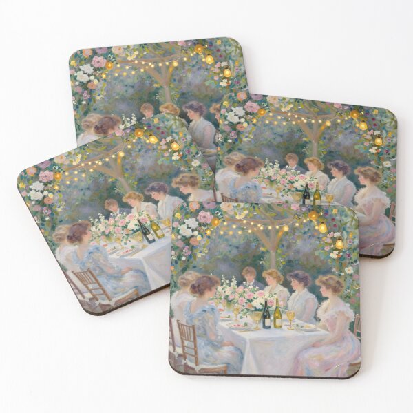 Item preview, A dreamy impressionist painting of a ladies' soiree designed and sold by Ponted.