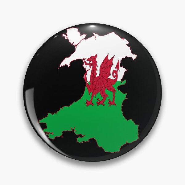 Item preview, Wales Overlaid By A Vivid Red Welsh Dragon designed and sold by taiche.