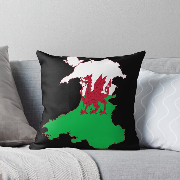 Item preview, Wales Overlaid By A Vivid Red Welsh Dragon designed and sold by taiche.