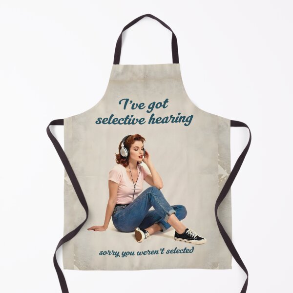 Item preview, Selective Hearing – Retro 50s Sarcastic Pop Art Poster designed and sold by MooLaLa.Store.
