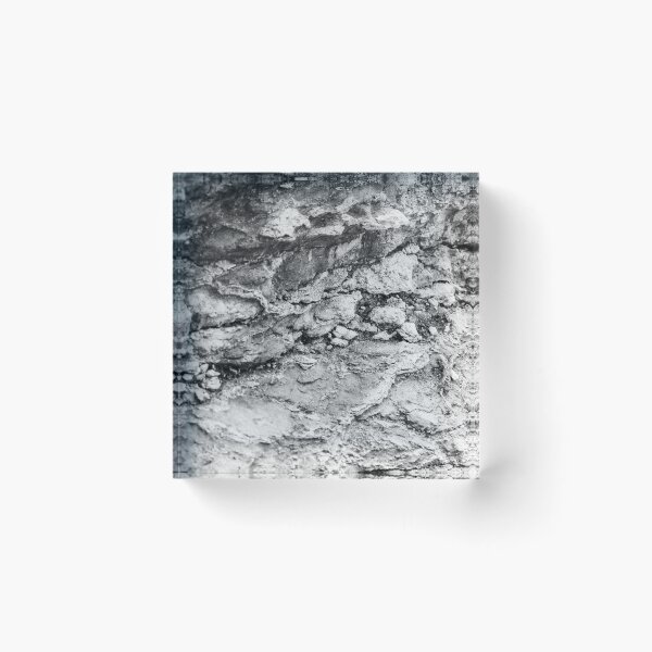 Item preview, Rugged Rock Texture in Monochrome Showing Rough Geological Erosion and Natural Form designed and sold by Nmallia.