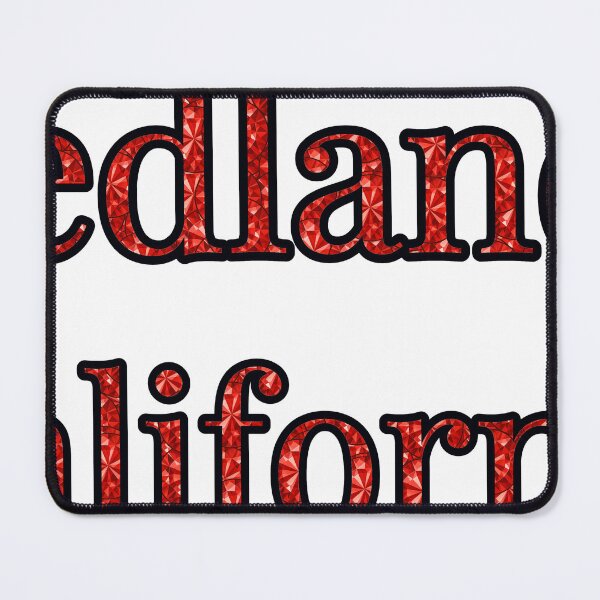 Item preview, Redlands California City Name With Red Rhinestone designed and sold by TheIconSmith.