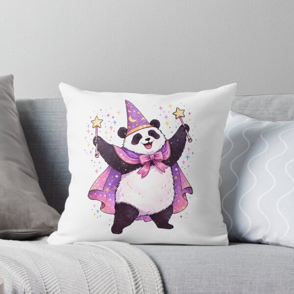 Item preview, Cute Panda Wizard with Magic Wand – Kawaii Magical Animal Illustration designed and sold by Senkov.