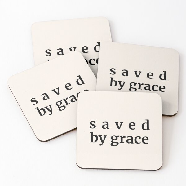Item preview, Saved By Grace Minimalist Faith Apparel designed and sold by FaithStatement.