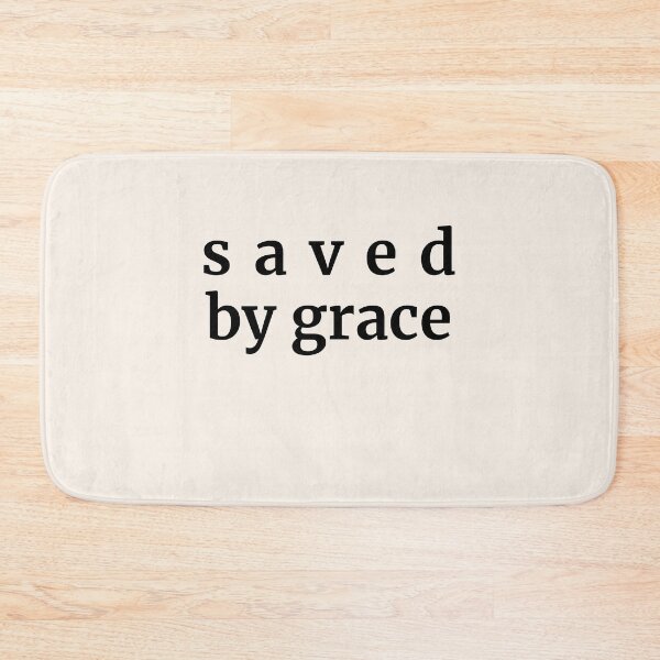 Item preview, Saved By Grace Minimalist Faith Apparel designed and sold by FaithStatement.