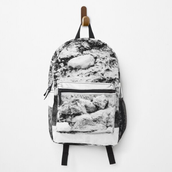 Item preview, Rugged Rock Texture in Monochrome Showing Rough Geological Erosion and Natural Form designed and sold by Nmallia.