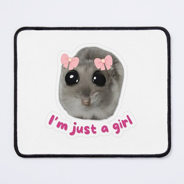 Item preview, I’m Just a Girl Cute Hamster – Funny Meme designed and sold by memesh-for-you.