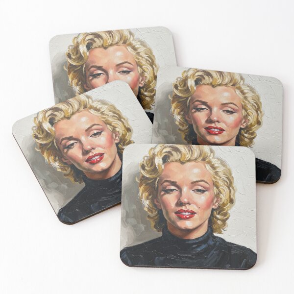 Item preview, Hollywood Glow: Marilyn Monroe Radiant Crimson Portrait designed and sold by Art's Diner.