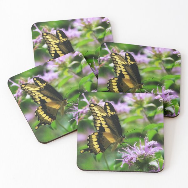 Item preview, Tiger Swallowtail & Bee balm designed and sold by debfaraday.