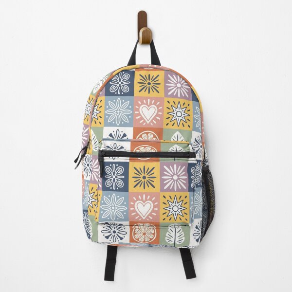 Item preview, Modern Pastel Boho Scandinavian Floral Patchwork Quilt Seamless Pattern Folk Art Style designed and sold by FRH Design ⭐⭐⭐⭐⭐.