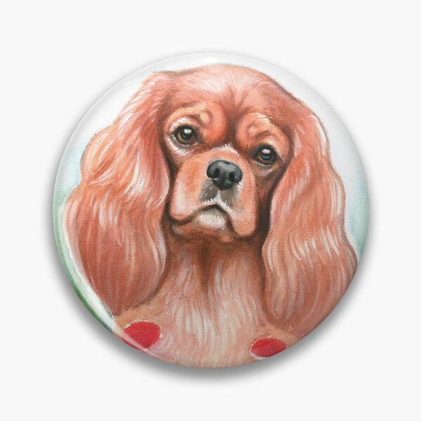 Item preview, Ruby cavalier in Red Poppies designed and sold by jollyinu.