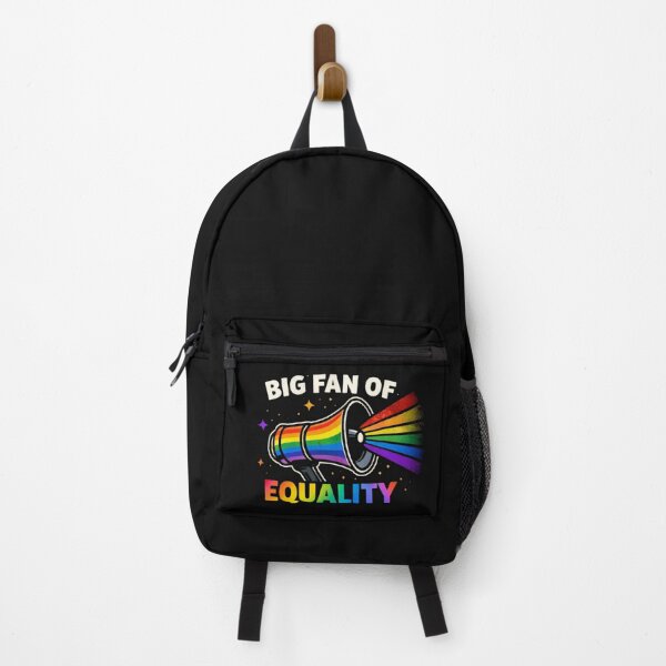 Item preview, Big Fan of Equality – Retro Streetwear Rainbow Graphic designed and sold by Mosogoloso.