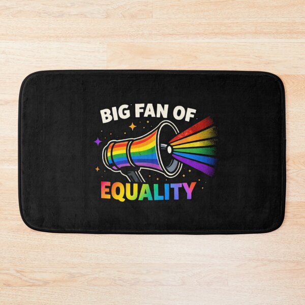 Item preview, Big Fan of Equality – Retro Streetwear Rainbow Graphic designed and sold by Mosogoloso.