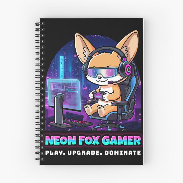 Item preview, Cyberpunk Fennec Fox Gamer - Neon Future Art T-Shirt designed and sold by AmazingEG.