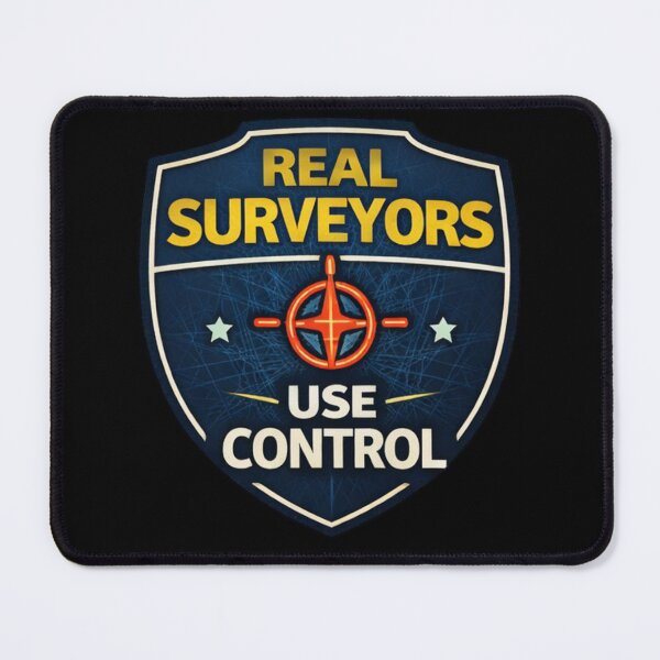 Item preview, Real Surveyors Use Control Professional Survey Badge designed and sold by Virelo.