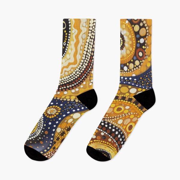 Item preview, Aboriginal Inspired Art - Vibrant Earthy Pattern designed and sold by GrinGalore.