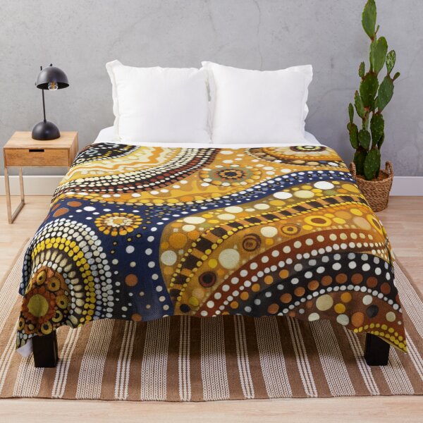 Item preview, Aboriginal Inspired Art - Vibrant Earthy Pattern designed and sold by GrinGalore.