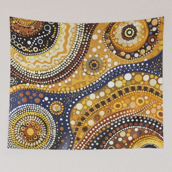 Item preview, Aboriginal Inspired Art - Vibrant Earthy Pattern designed and sold by GrinGalore.