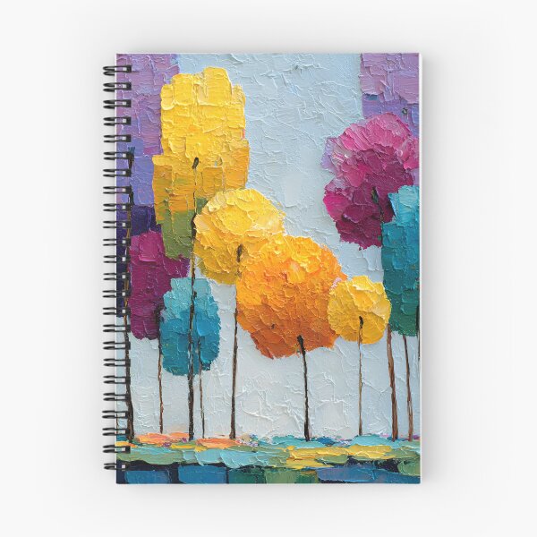 Item preview, Vibrant Abstract Trees Mosaic Textured Colorful Forest in Modern Style designed and sold by daila70.