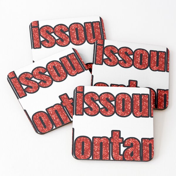 Item preview, Missoula Montana City Name With Red Rhinestone designed and sold by TheIconSmith.