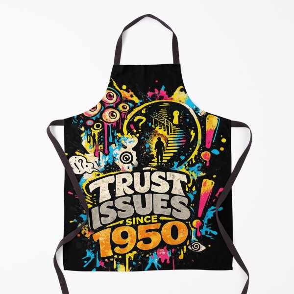 Item preview, Trust Issues Since 1950 Shirt – Retro Neon Vintage Birthday Graphic Tee designed and sold by LineLoo.