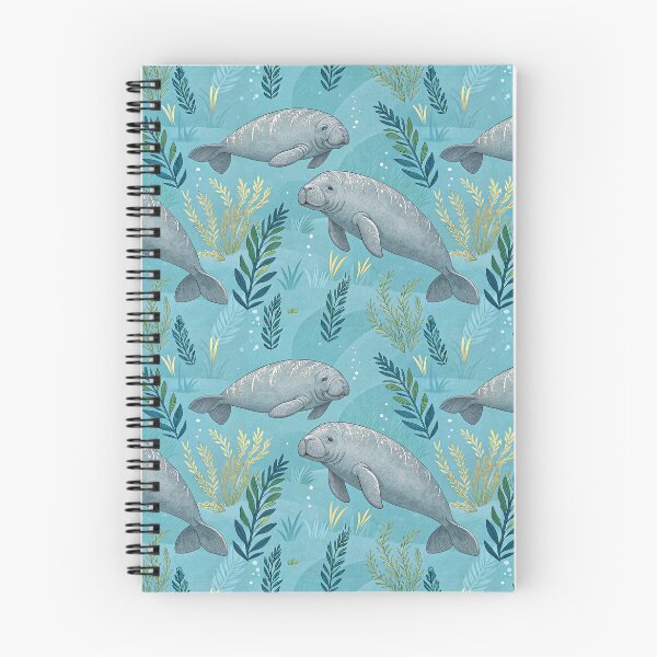 Item preview, Manatee Seamless PatternThrow Blanket designed and sold by candiscamera.