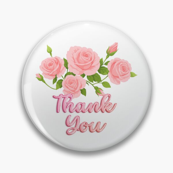 Item preview, Thank You Pink Roses Graphic Design for Essential Shirts, Hats, and Mugs ect designed and sold by MKTreasures.