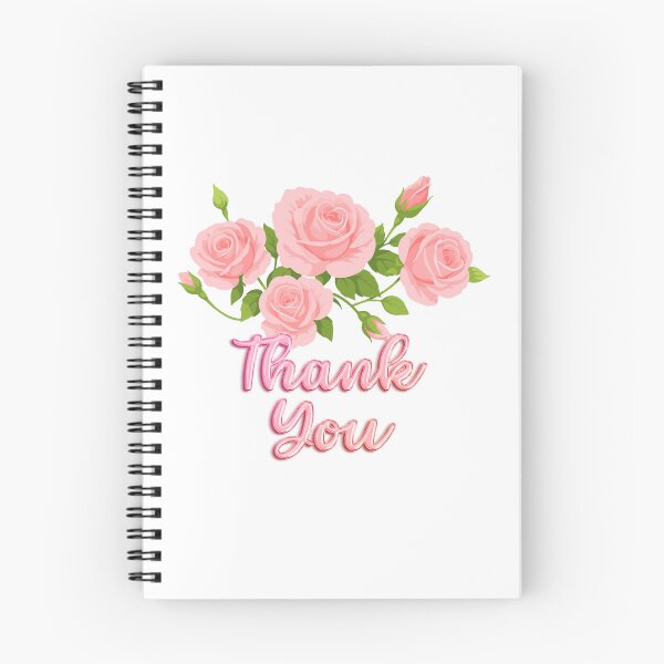 Item preview, Thank You Pink Roses Graphic Design for Essential Shirts, Hats, and Mugs ect designed and sold by MKTreasures.