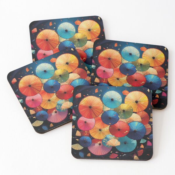 Item preview, Colorful Japanese parasols  designed and sold by Photopat.