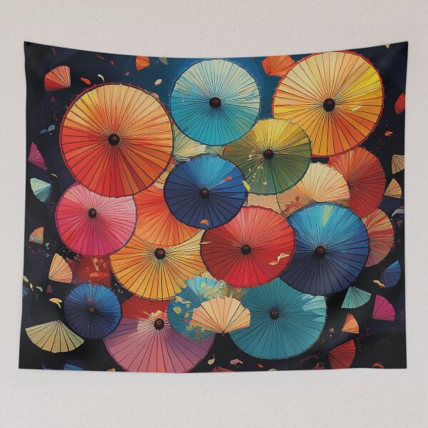 Item preview, Colorful Japanese parasols  designed and sold by Photopat.