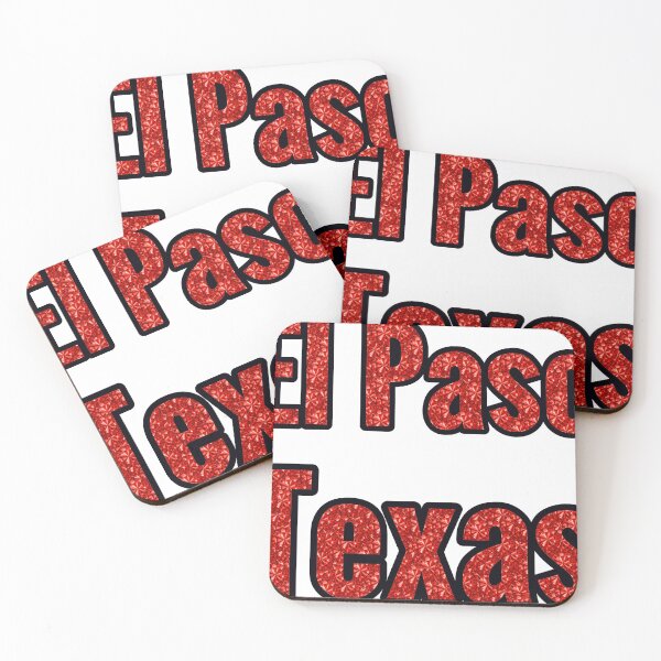Item preview, El Paso Texas City Name With Red Rhinestone designed and sold by TheIconSmith.