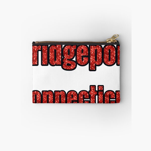 Item preview, Bridgeport Connecticut City Name With Red Rhinestone designed and sold by TheIconSmith.