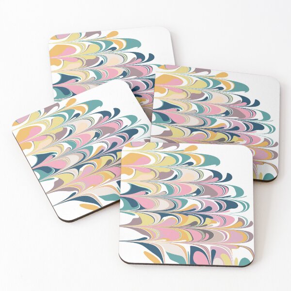 Item preview, Pretty Marbled Abstract Design in Bright Pastel Colors designed and sold by JuneJournal.