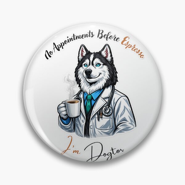 Item preview, No Appointments Before Espresso – I’m a Dogtor Funny Coffee Dog Design designed and sold by It's Bro Brand ★ ★ ★ ★ ★.
